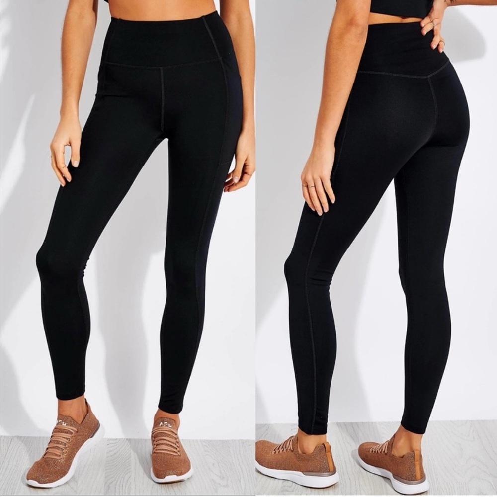 Girlfriend Collective High Waisted Pocket Legging‎ Black size XS